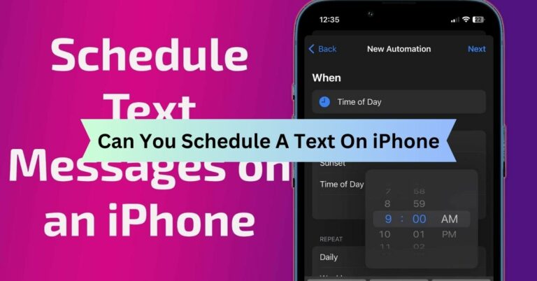 Can You Schedule A Text On iPhone
